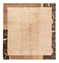 Alfombra de Nepal - Real cuadrado  - 204 x 198 cm - beige