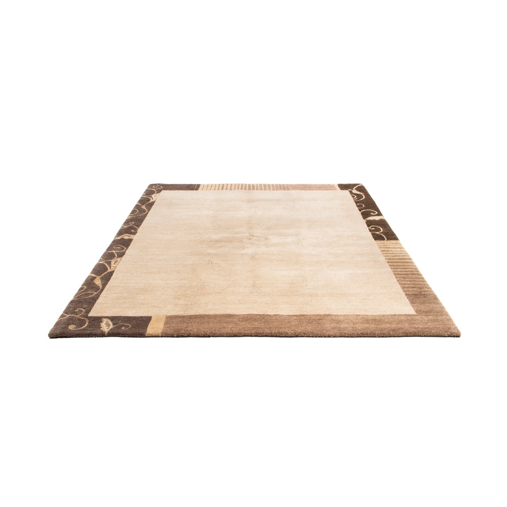 Alfombra de Nepal - Real cuadrado  - 204 x 198 cm - beige