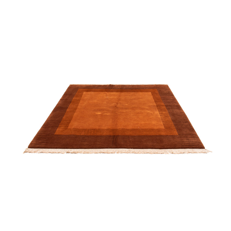 Alfombra de Nepal - Real cuadrado  - 205 x 203 cm - marrón