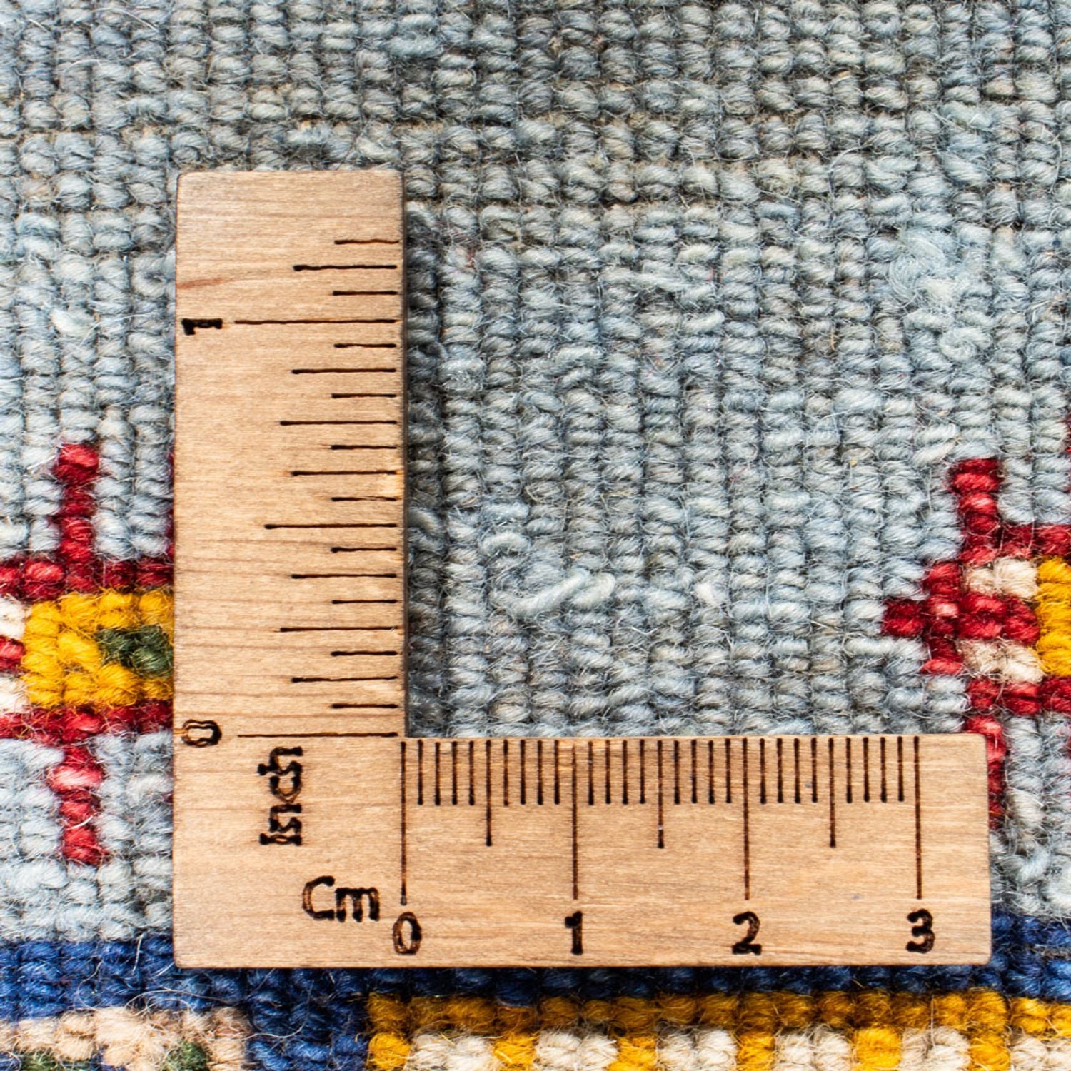 Alfombra Gabbeh - Loribaft Persa - 174 x 126 cm - azul claro