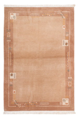 Alfombra de Nepal - Real - 184 x 124 cm - marrón