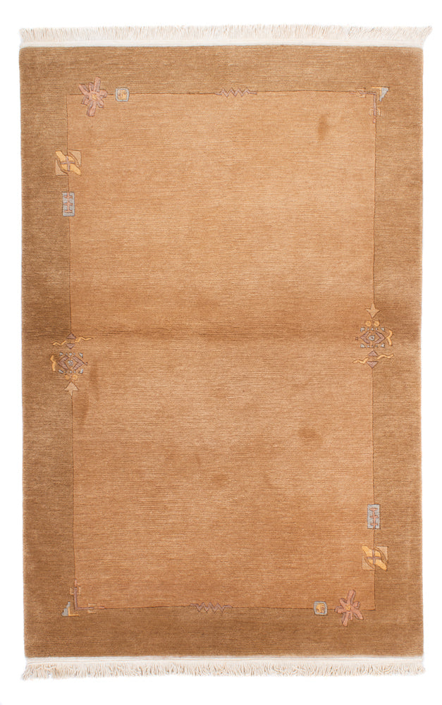 Alfombra de Nepal - 185 x 121 cm - marrón