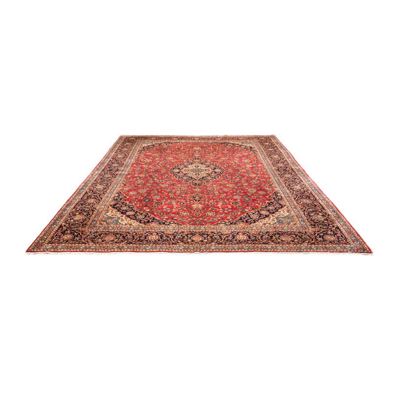 Alfombra persa - Keshan - Real - 407 x 301 cm - rojo