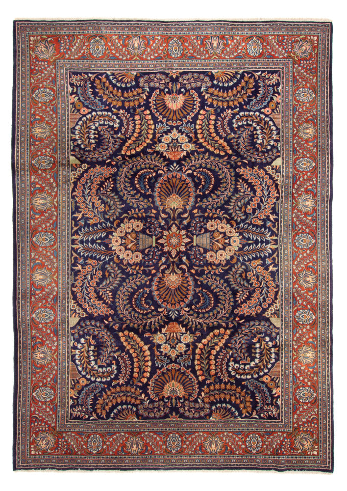 Alfombra persa - Clásica - 345 x 243 cm - azul oscuro