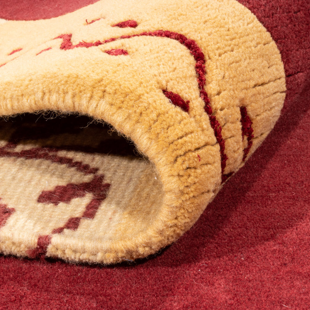 Alfombra de Nepal - 244 x 173 cm - rojo