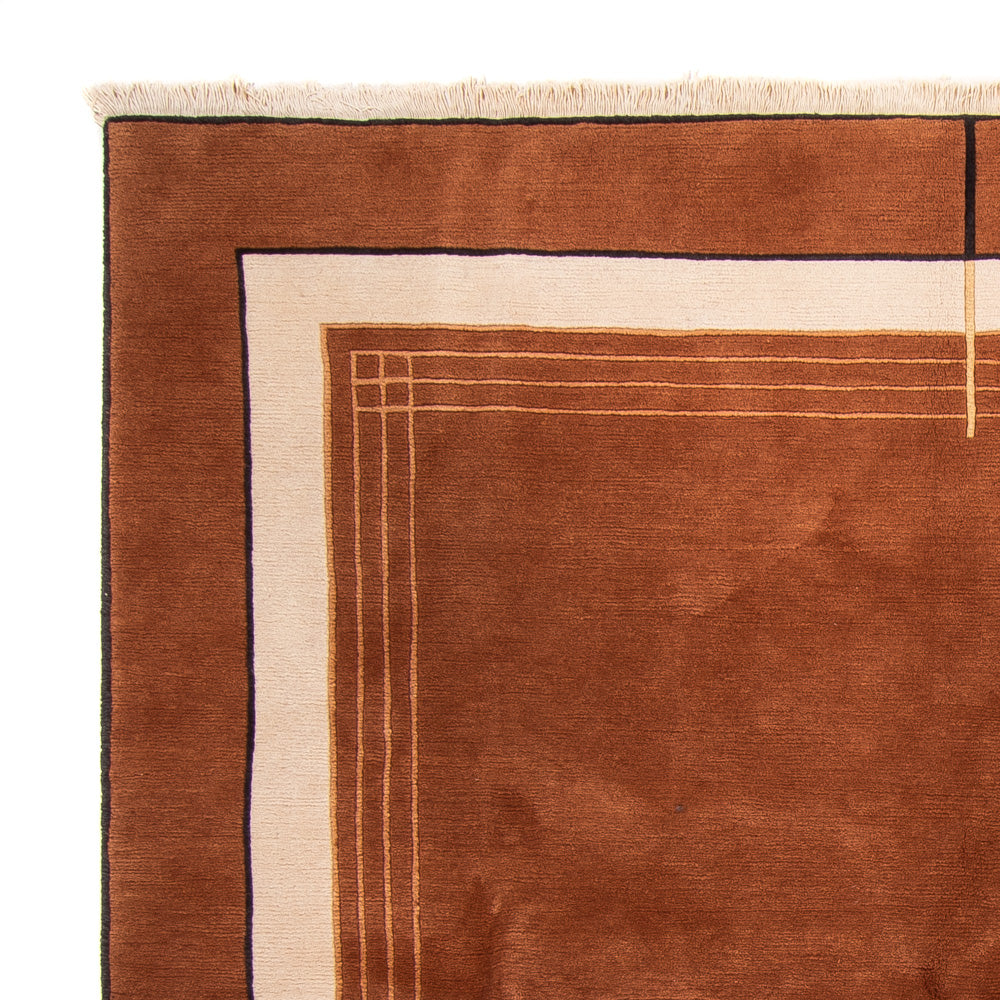 Alfombra de Nepal cuadrado  - 250 x 250 cm - marrón