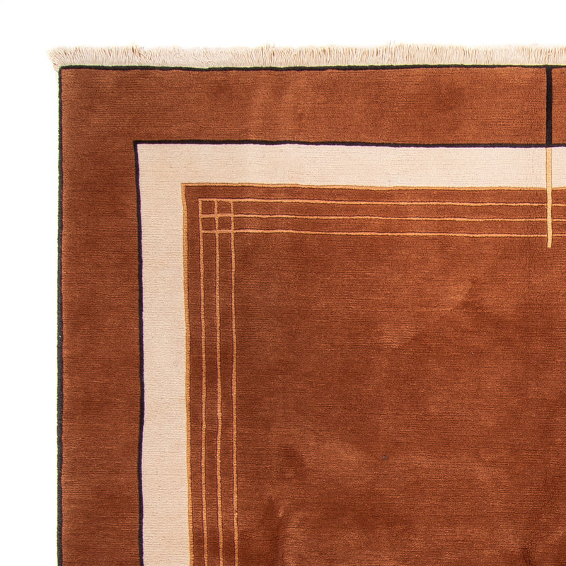 Alfombra de Nepal cuadrado  - 250 x 250 cm - marrón
