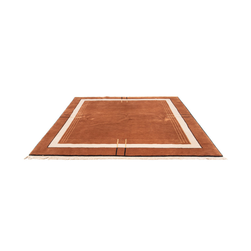 Alfombra de Nepal cuadrado  - 250 x 250 cm - marrón