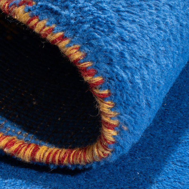 Alfombra Gabbeh - Indus - 160 x 90 cm - azul