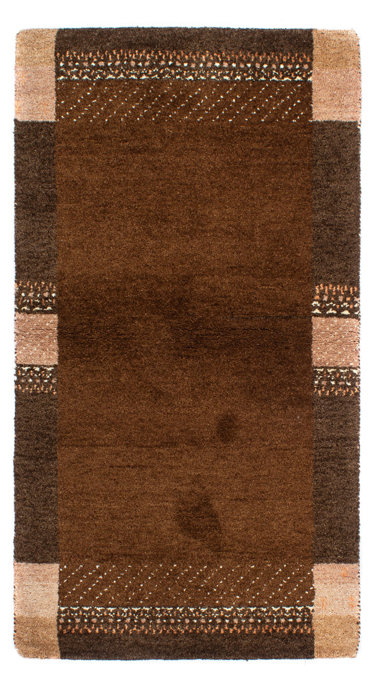 Alfombra Gabbeh - Indus - 160 x 90 cm - marrón