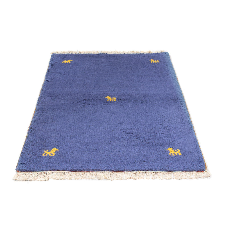 Alfombra Gabbeh - Indus - 160 x 94 cm - azul