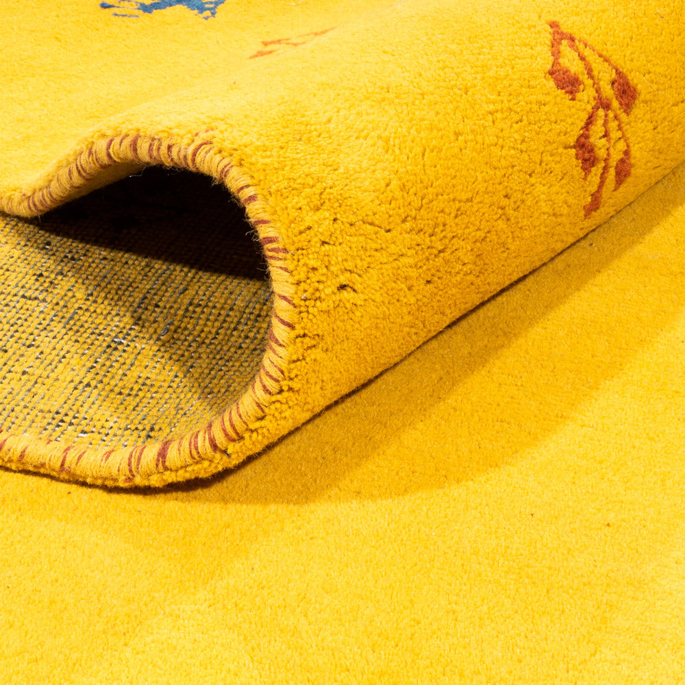 Alfombra Gabbeh - Indus - 386 x 304 cm - amarillo