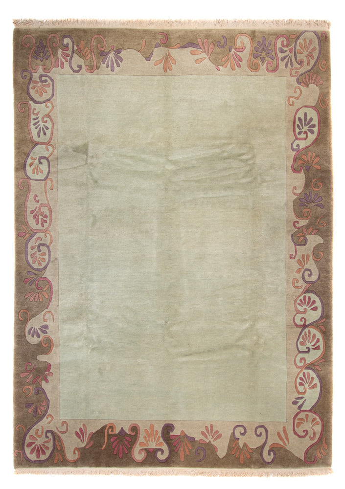 Alfombra de Nepal - 351 x 254 cm - verde oliva