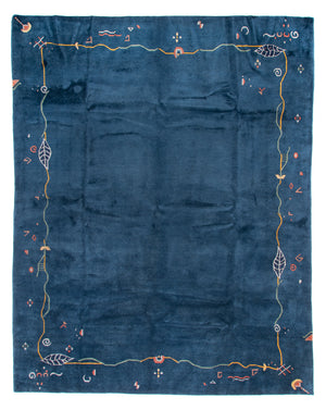 Alfombra de Nepal - Real - 382 x 299 cm - azul