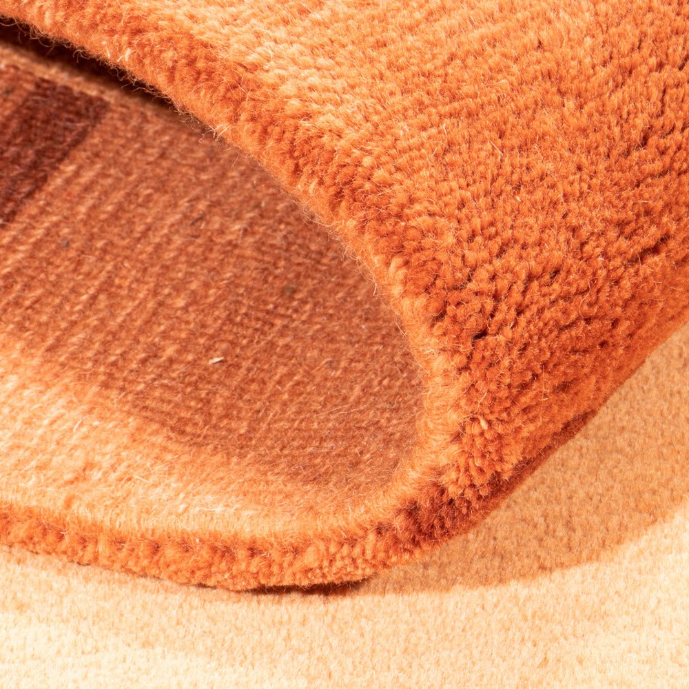 Alfombra de Nepal - Real - 162 x 92 cm - óxido