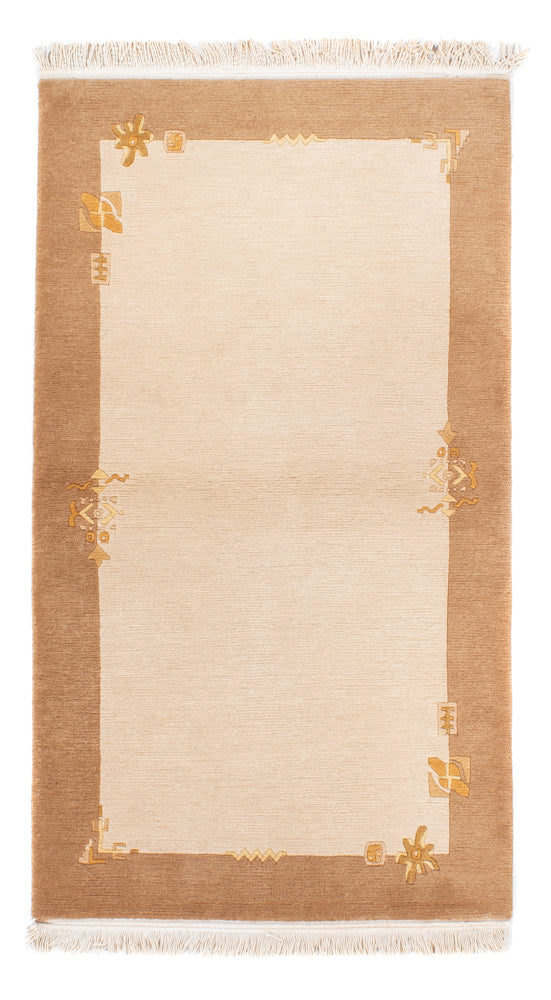 Alfombra de Nepal - Real - 162 x 94 cm - beige