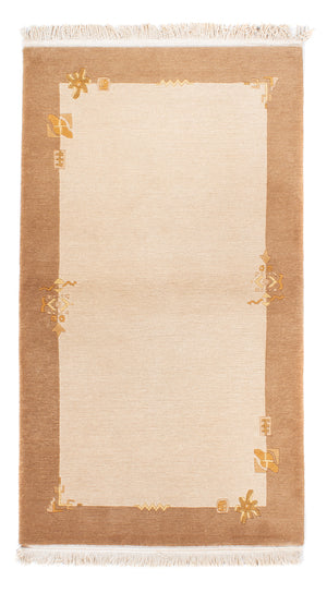 Alfombra de Nepal - Real - 162 x 94 cm - beige