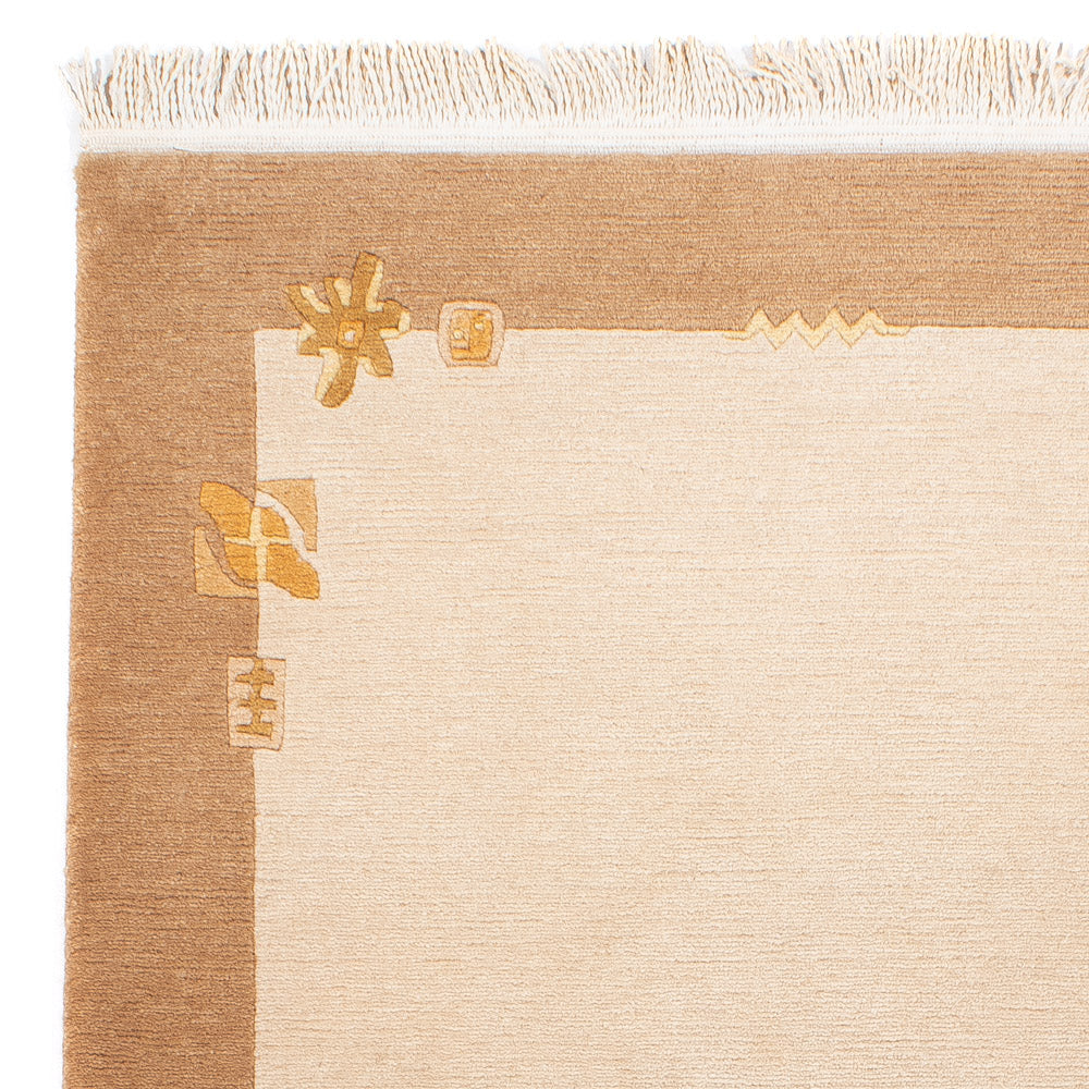 Alfombra de Nepal - Real - 162 x 94 cm - beige