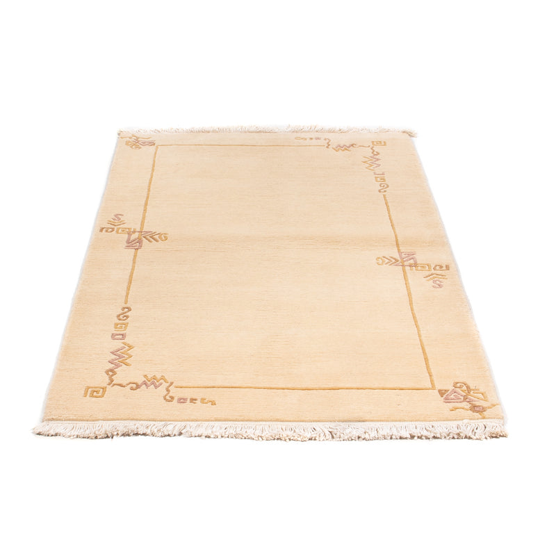 Alfombra de Nepal - Real - 159 x 91 cm - beige