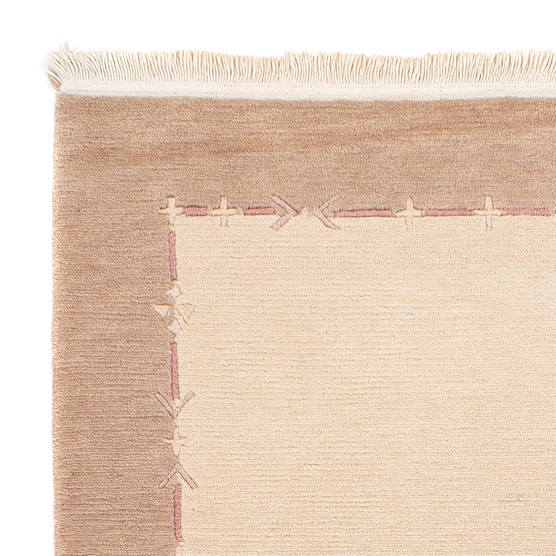 Alfombra de pasillo Alfombra de Nepal - 175 x 89 cm - beige