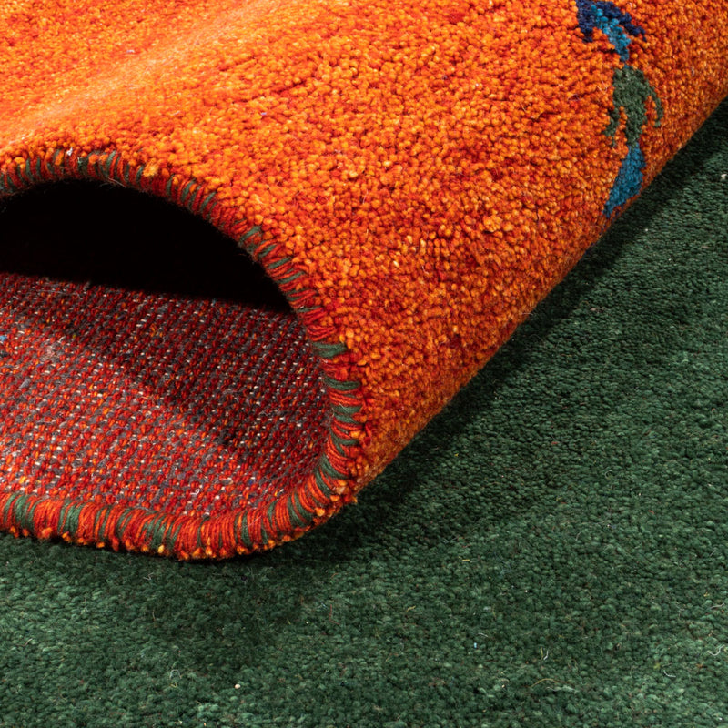 Alfombra Gabbeh - Indus - 390 x 289 cm - verde