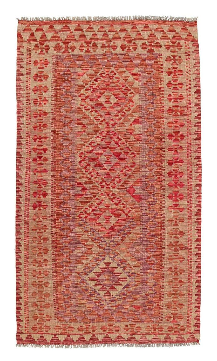 Alfombra de pasillo Alfombra Kelim - Splash - 185 x 101 cm - multicolor