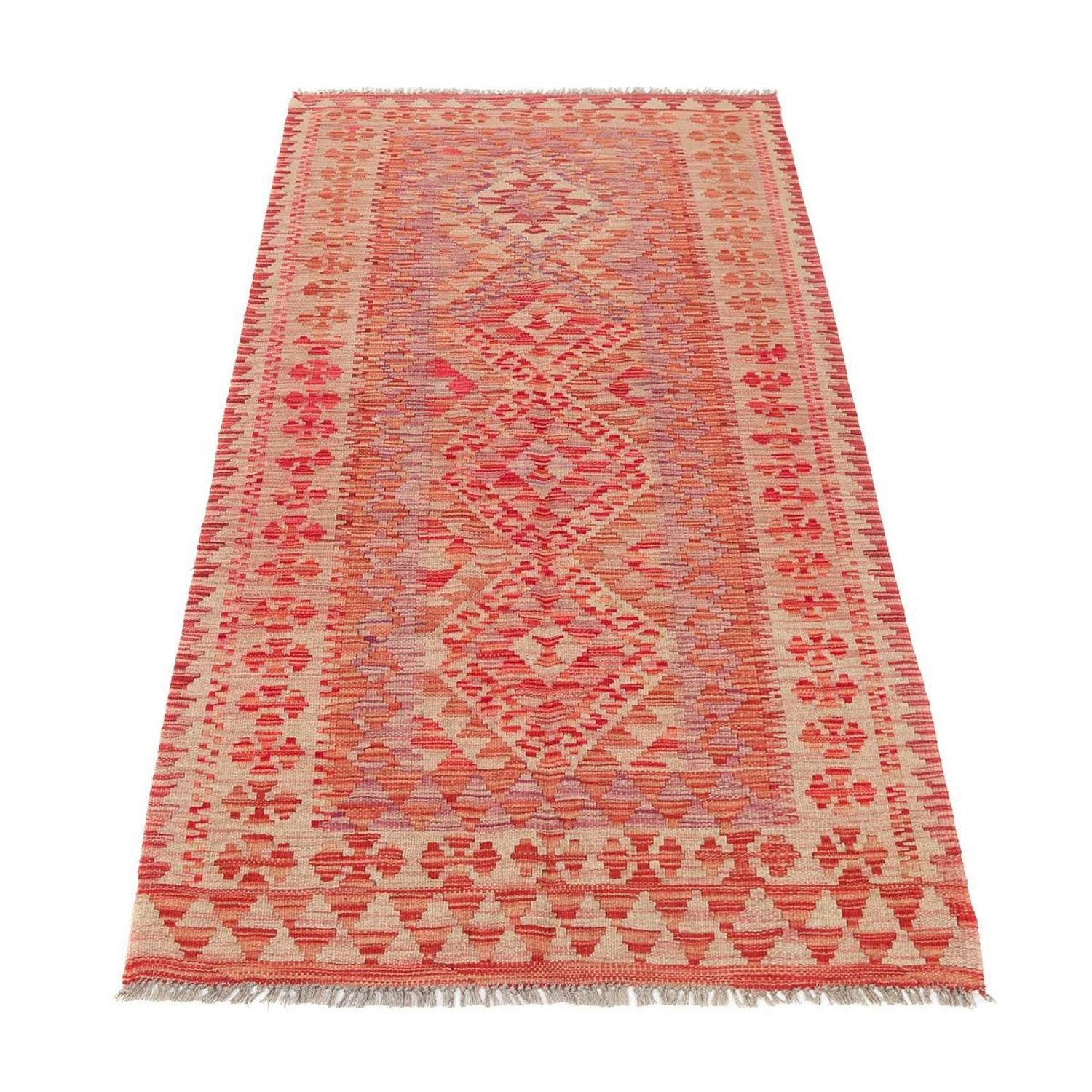 Alfombra de pasillo Alfombra Kelim - Splash - 185 x 101 cm - multicolor