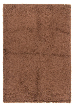 Alfombra de pelo largo - 190 x 133 cm - marrón
