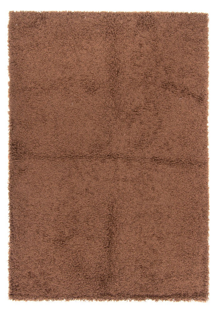 Alfombra de pelo largo - 190 x 133 cm - marrón