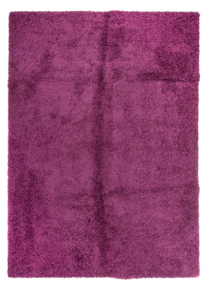 Alfombra de pelo largo - 290 x 200 cm - púrpura