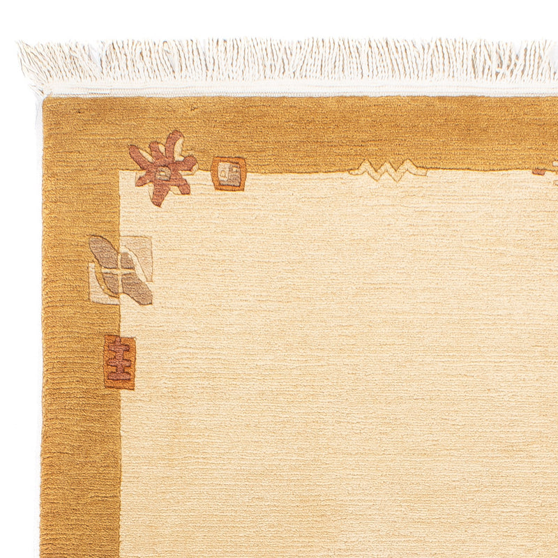 Alfombra de Nepal - Real - 140 x 71 cm - beige