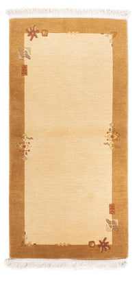 Alfombra de Nepal - Real - 141 x 72 cm - beige