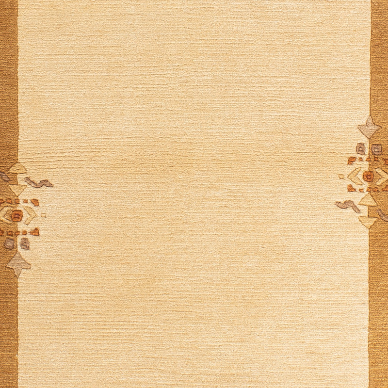 Alfombra de Nepal - Real - 141 x 72 cm - beige