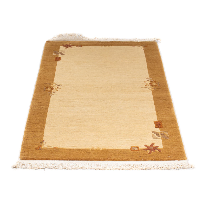 Alfombra de Nepal - Real - 141 x 72 cm - beige
