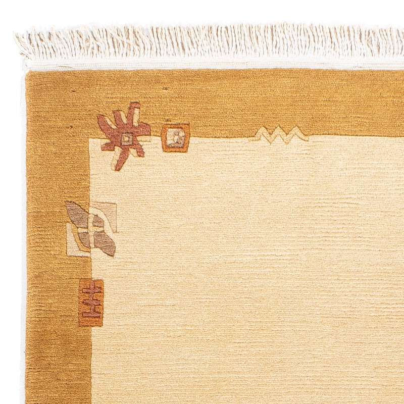 Alfombra de Nepal - Real - 138 x 71 cm - beige