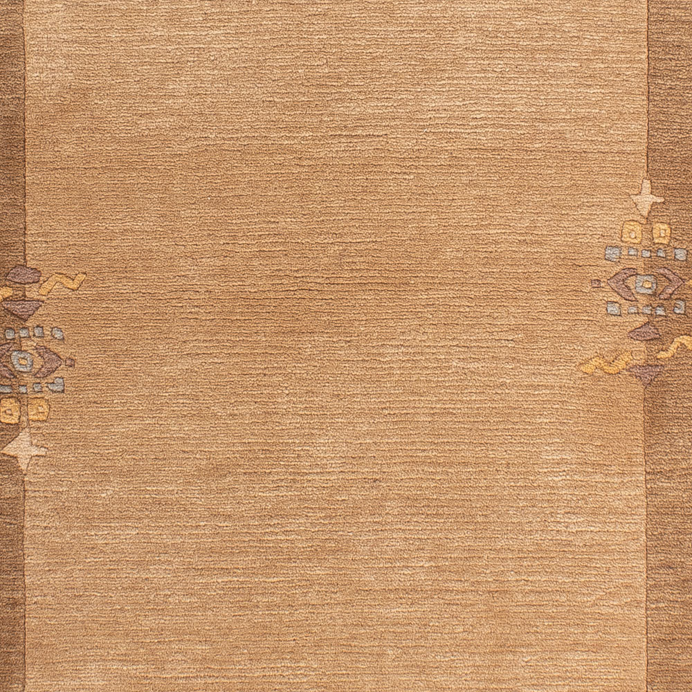 Alfombra de Nepal - Real - 143 x 71 cm - marrón claro