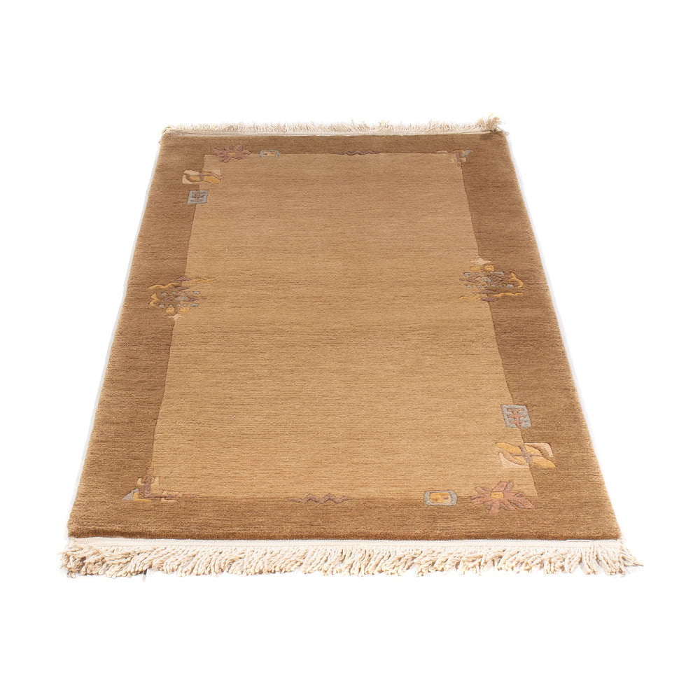 Alfombra de Nepal - Real - 143 x 71 cm - marrón claro
