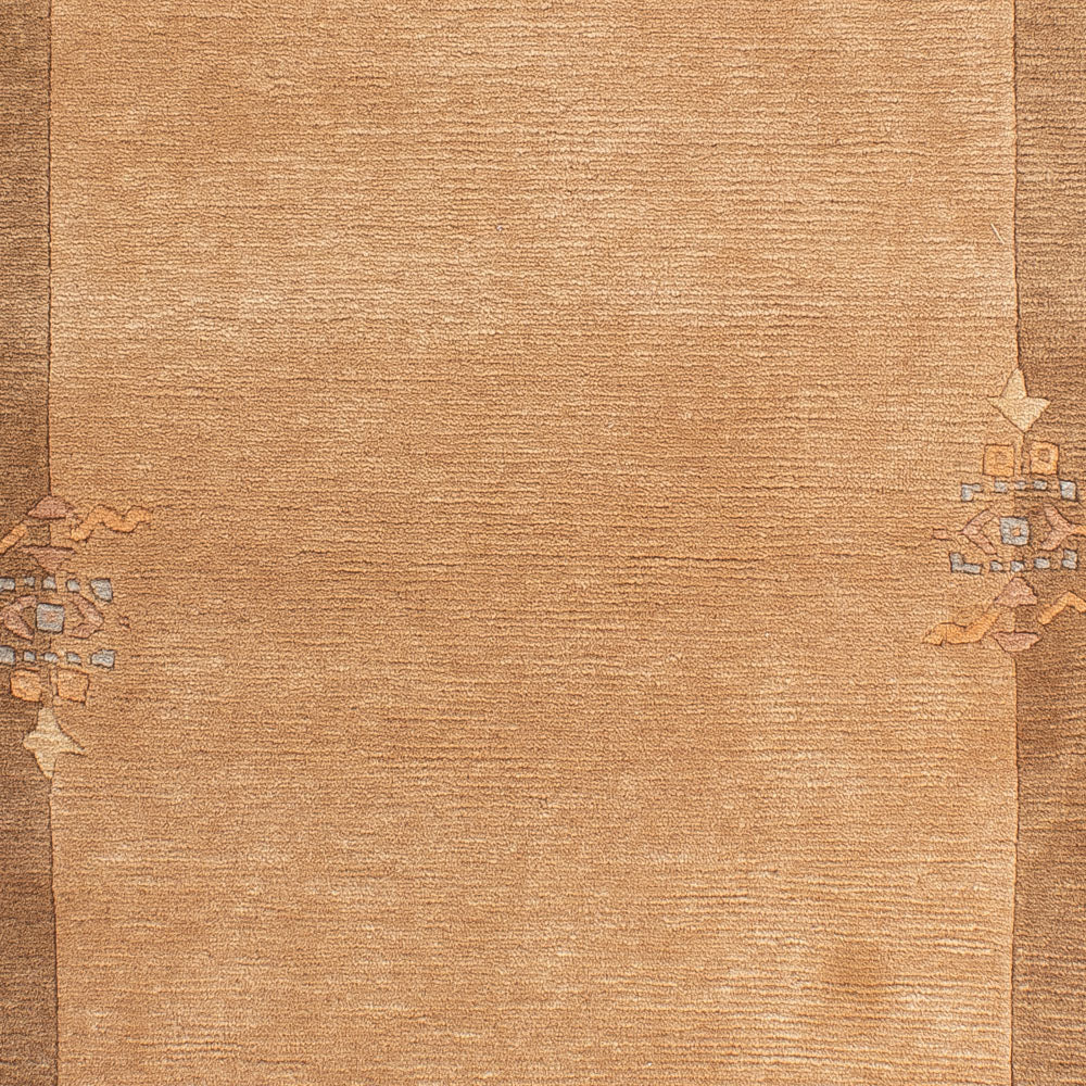 Alfombra de Nepal - Real - 138 x 73 cm - marrón claro