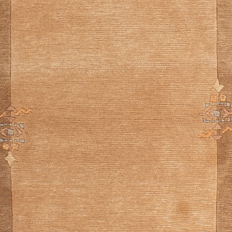 Alfombra de Nepal - Real - 138 x 73 cm - marrón claro