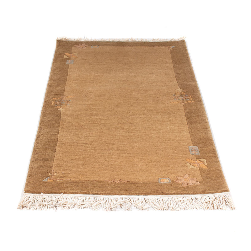 Alfombra de Nepal - Real - 138 x 73 cm - marrón claro