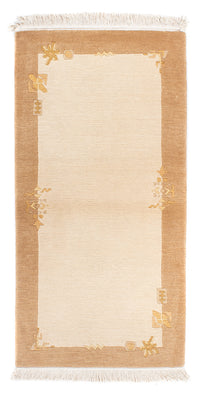 Alfombra de Nepal - Real - 141 x 72 cm - beige