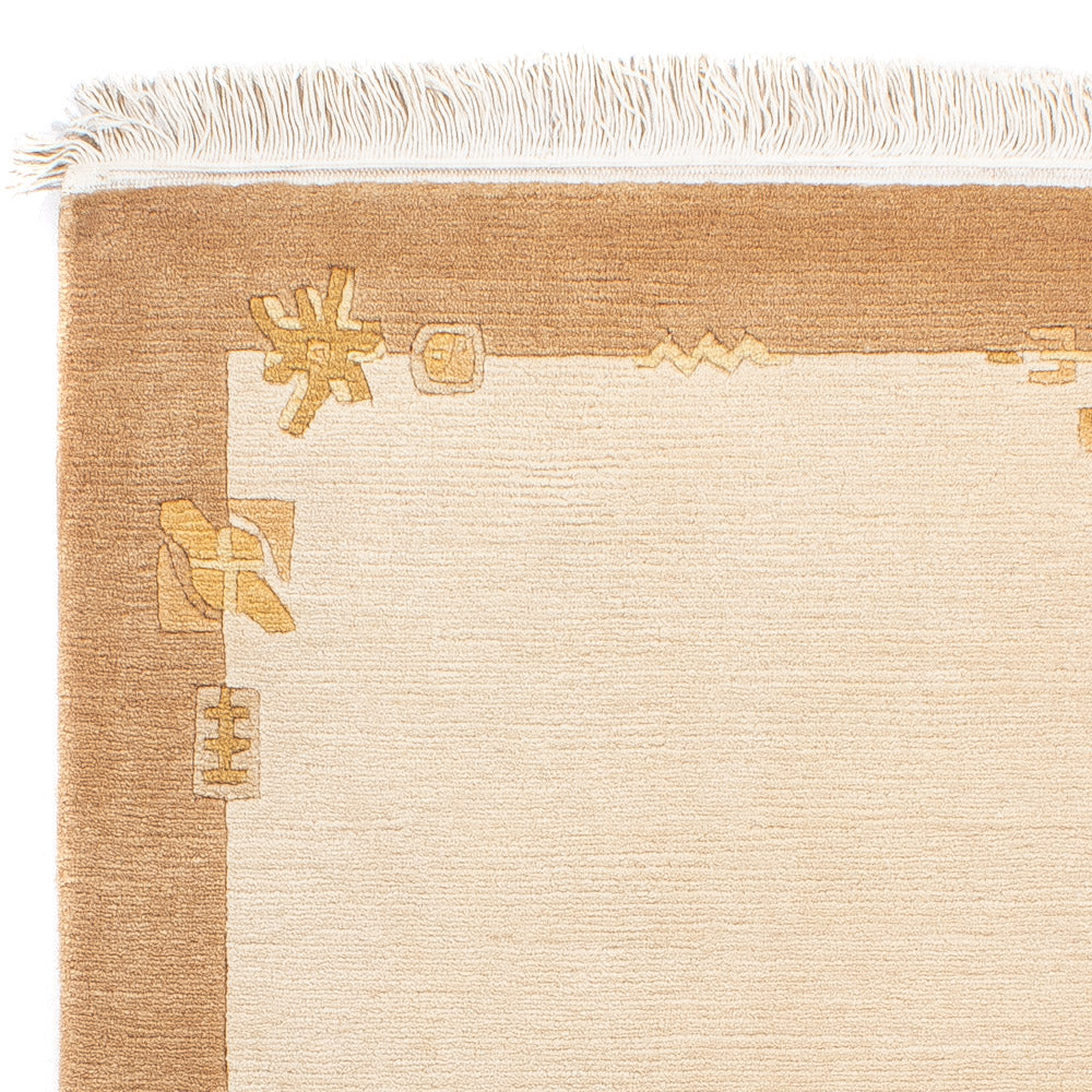 Alfombra de Nepal - Real - 141 x 72 cm - beige