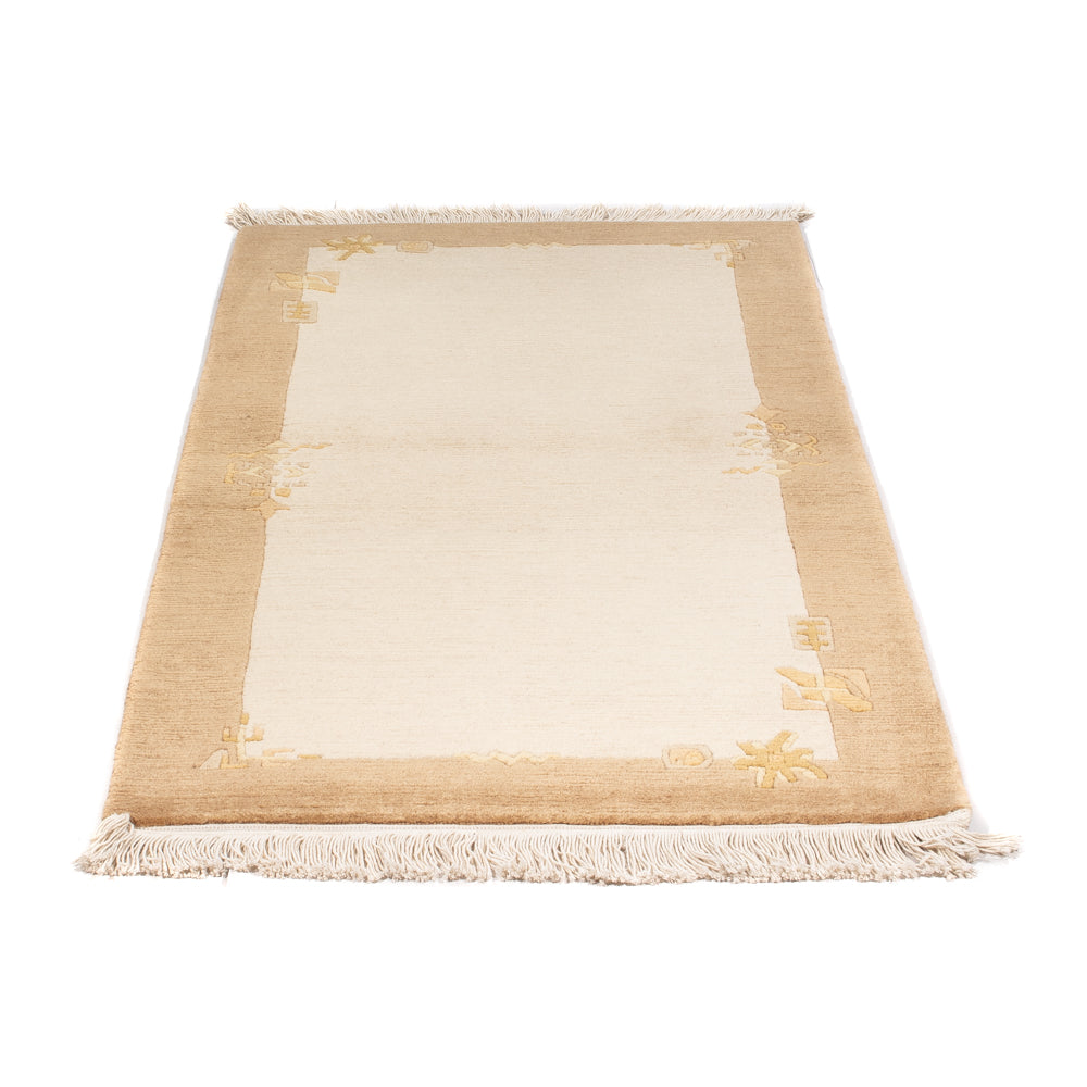Alfombra de Nepal - Real - 141 x 72 cm - beige