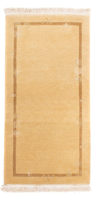 Alfombra de Nepal - Real - 141 x 72 cm - beige
