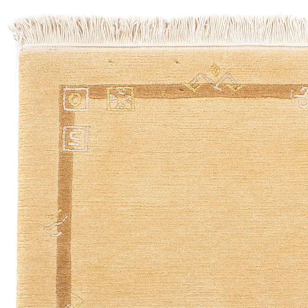 Alfombra de Nepal - Real - 141 x 72 cm - beige