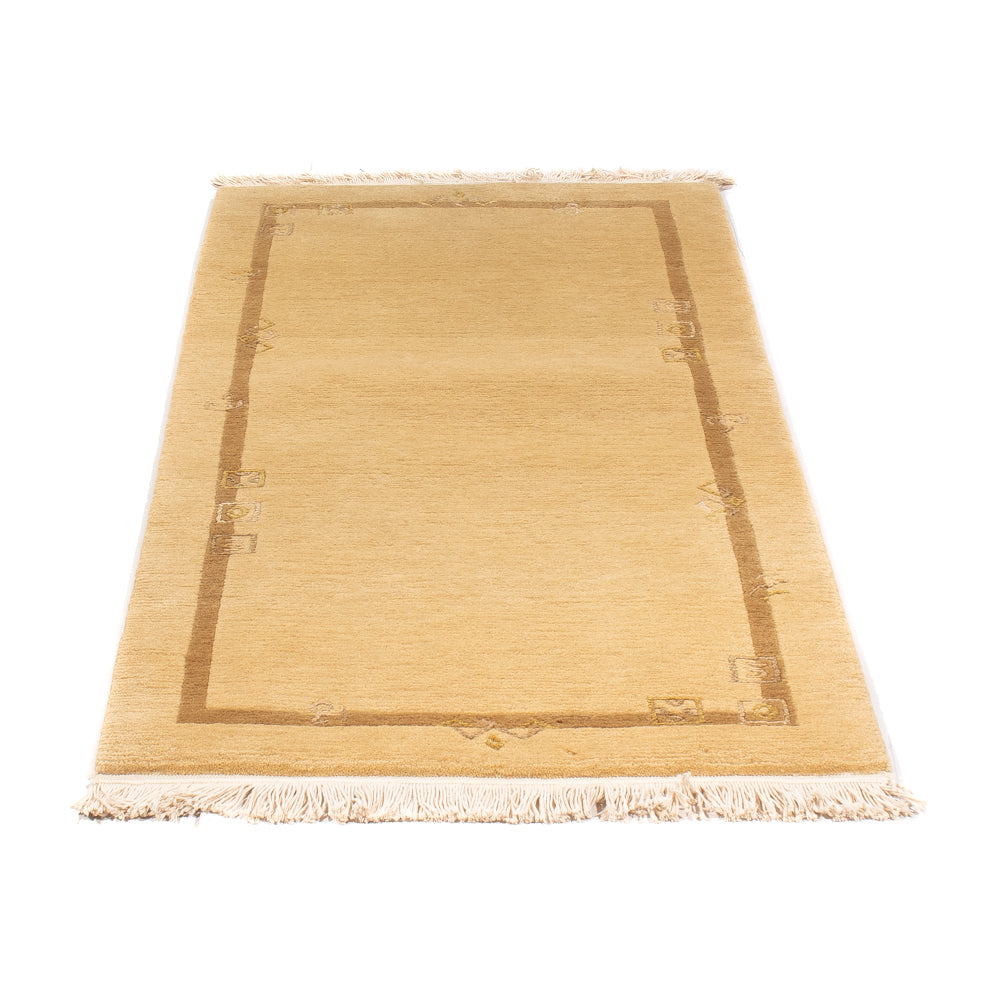 Alfombra de Nepal - Real - 141 x 72 cm - beige