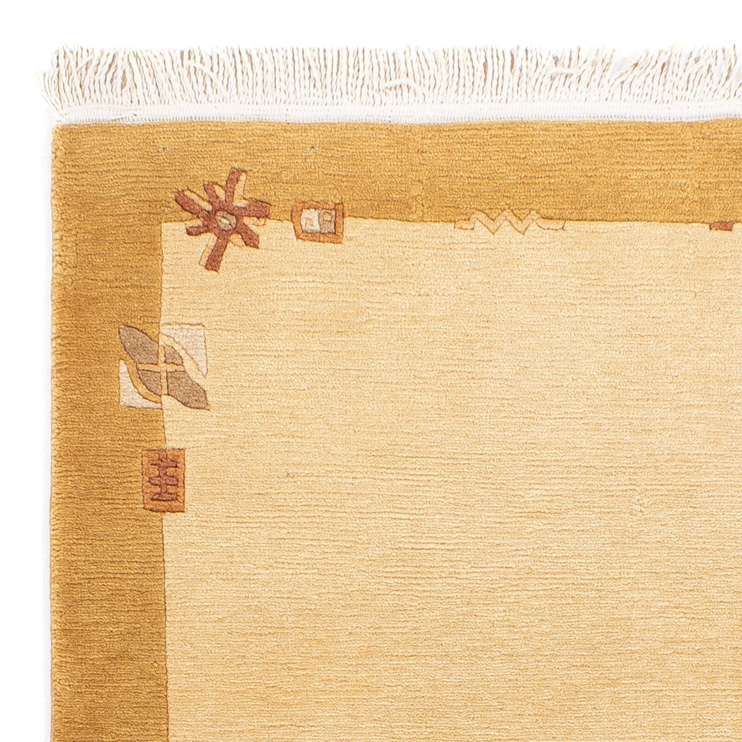 Alfombra de Nepal - Real - 141 x 74 cm - beige