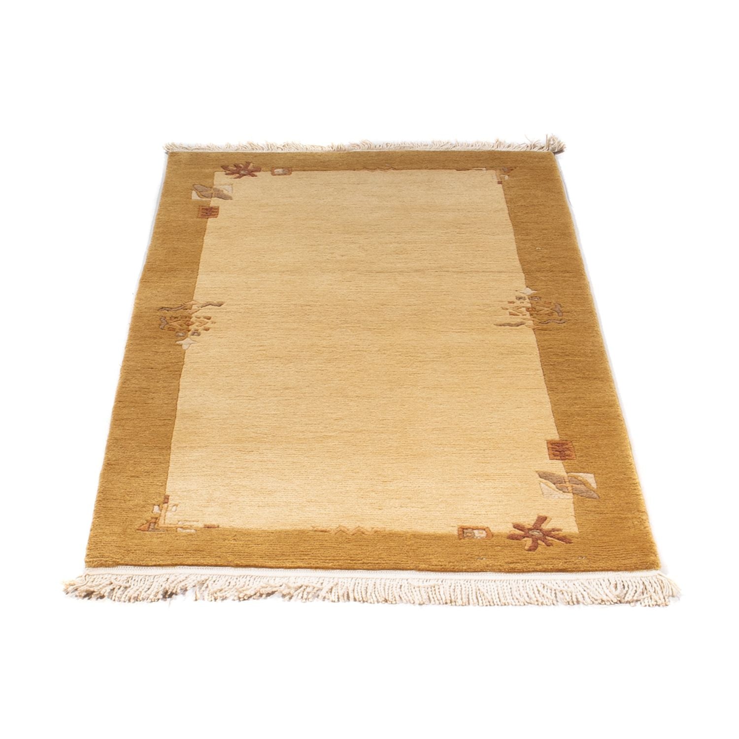 Alfombra de Nepal - Real - 141 x 74 cm - beige