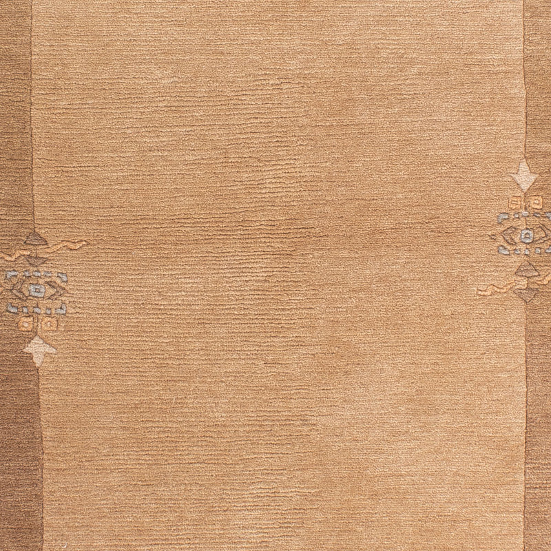 Alfombra de Nepal - Real - 141 x 73 cm - marrón claro