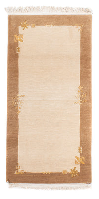 Alfombra de Nepal - Real - 139 x 72 cm - beige